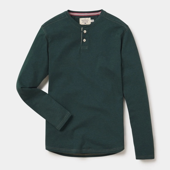 Normal Brand Puremeso Two Button Henley - Picture 1 of 5